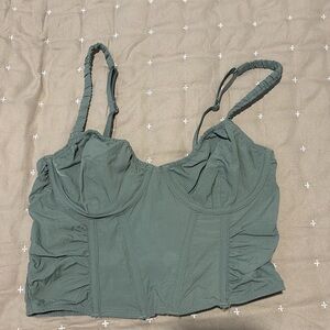 Gilly Hicks Green Crop Top